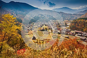 Shirakawa-go village in Gifu prefecture, Japan