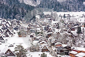 Shirakawago, Gifu, Japan Winter Village