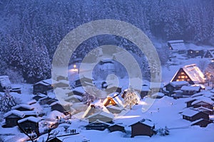 Shirakawago light-up Japan