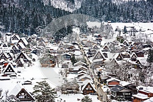 Shirakawago Village in Winter