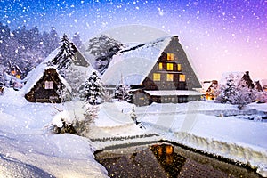 Shirakawago Village in Winter