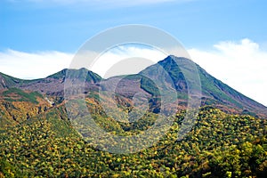 Shiretoko Moountains in Autumn, Hokkaido, Japan