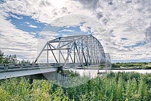 Shirley Demientieff Memorial Bridge near Nenana, Alaska photo