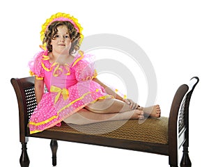 Shirley Temple Impersonator Sitting Pretty photo