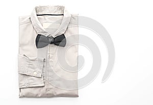 shirt with bow tie