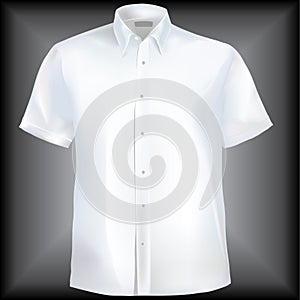 Shirt with collar and half sleeves