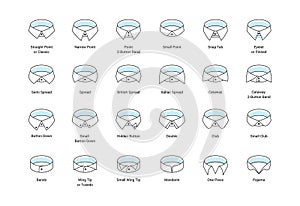 Shirt collar types and styles photo