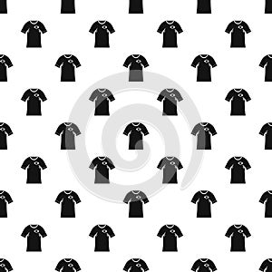 Shirt with flag of Brazil sign pattern vector