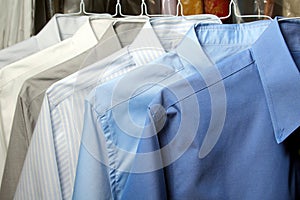 Shirt ironed in dry cleaner