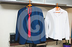 SHirt and Jacket with Tie