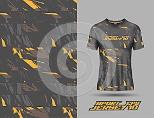 Shirt template abstract background for sport extreme jersey team, racing, cycling, leggings, football, gaming