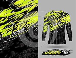 Shirt template abstract background for sport extreme jersey team, racing, cycling, leggings, football, gaming