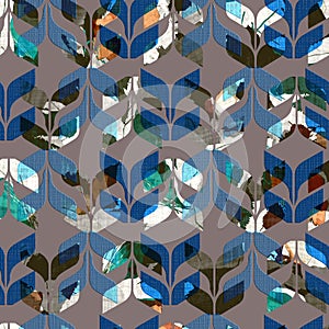 Shirting pattern, abstract background,all over design, blue pattern