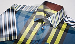 Shirts closeup. man shirts closeup