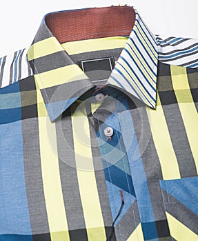 Shirts closeup. man shirts closeup