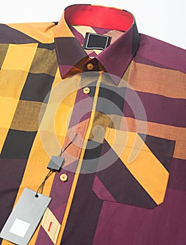 Shirts closeup. man shirts closeup