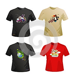 Shirts vector design