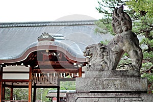 Shisa or Shishi ,Japanese male lion`s jaw image for becky fortun