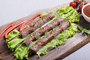 Shish kebab or lula-kebab