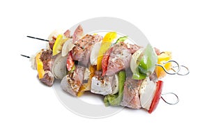 Shish kebab on skewers