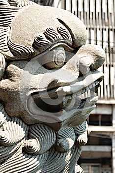 Shishi, Chinese Guardian Lion Statue Details