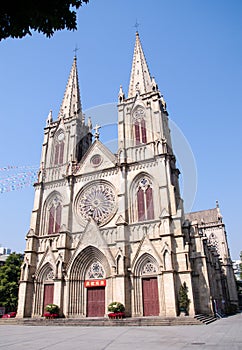 Shishi Sacred Heart Cathedral in Guangzhou,China