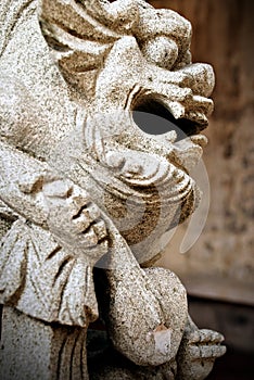 Shishi, a Traditional Chinese Guardian Lion Statue