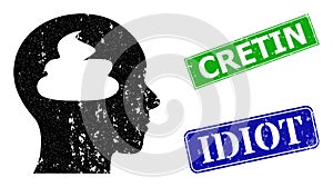 Shit Brain Grunge Icon and Grunge Cretin Imprint