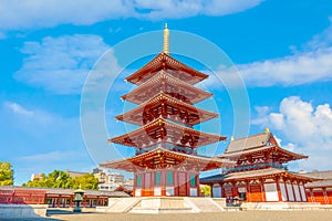 Shitenno-ji temple in Osaka, Japan