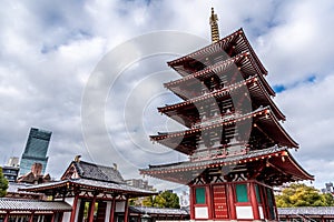 Shitennoji oldest Buddhist Temple in Japan founded in 593 by the prince Shotoku Taishi in Osaka