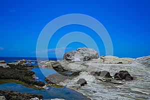 Shitiping is like a stone staircase. Hualien County, Taiwan.