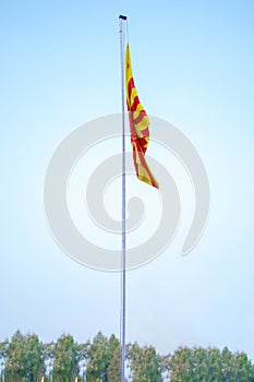 Shiv Baba flag waving at Brahmakumaris Center photo