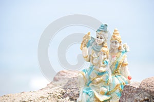 Shiv parvati indian god