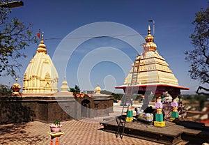 Shiv Shankar Indian Style God Temple With Ox And Old Design