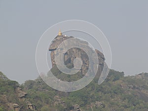 Shiv tample at high mountain