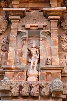 Shiva as Gangadhara, niche on northern wall, Brihadisvara Temple, Tanjore, Tamil Nadu