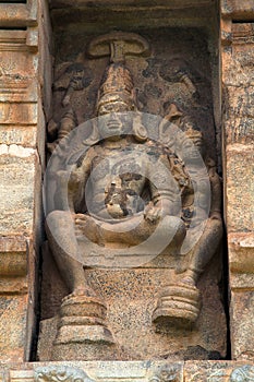 Shiva as Uma-sahita, niche on the western wall, Brihadisvara Temple, Gangaikondacholapuram, Tamil Nadu