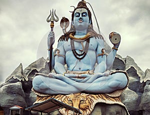 Shiva God statue in Surat gujrat photo