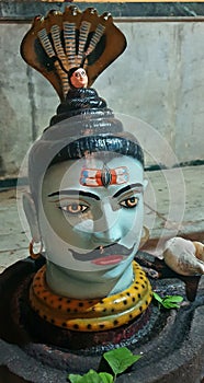 Shiva Lingam with Nagraja at Shri Bhairavnath Temple