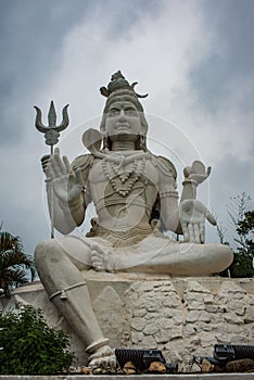 Shiva Parvathi statues on Kailasagiri hill , India