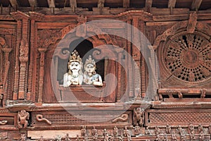 Shiva and Parvati, Kathmandu Durbar Square, Nepal photo