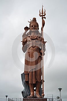 Shiva statue at Grand Bassin, Mauritius photo
