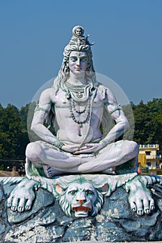 Shiva statue in Rishikesh, India