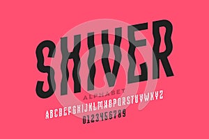 Shiver style font