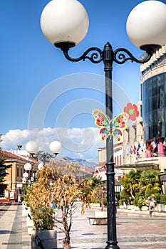 City center of Shkoder, Albania