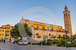SHKODER, ALBANIA, SEPTEMBER 20, 2019: St Stephen\'s Cathedral in Shkoder, Albania
