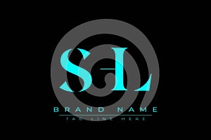 SHL abstract letter logo design