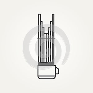 Sho japanese music instrument minimalist logo