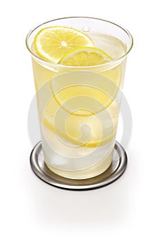 Shochu Japanese distilled beverage  highball with lemon