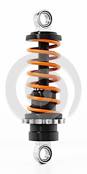 Shock absorber isolated on white background. 3D illustration